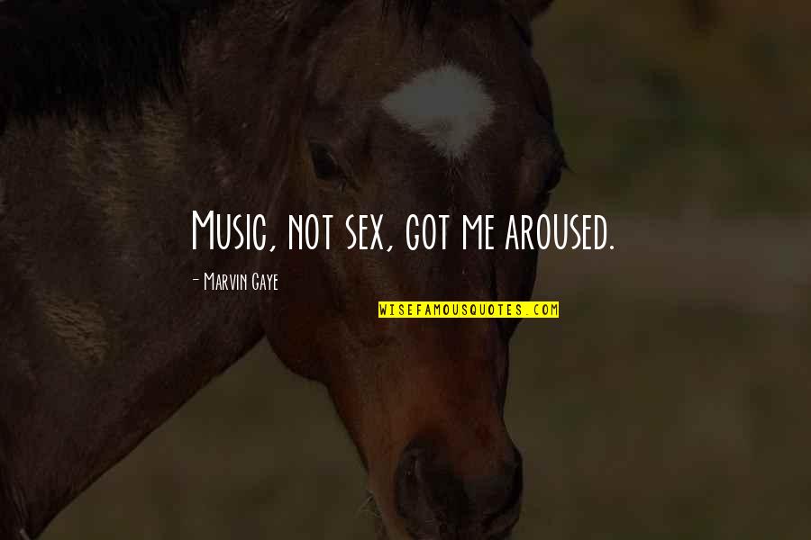 Lillahi Maa Quotes By Marvin Gaye: Music, not sex, got me aroused. Lillahi Maa Quotes By Marvin Gaye: Music, not sex, got me aroused.