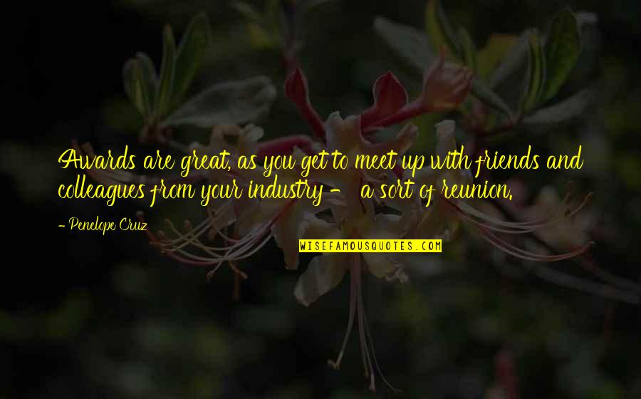 Lillianna Fidele Quotes By Penelope Cruz: Awards are great, as you get to meet
