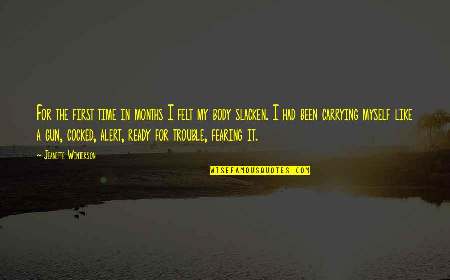 Limaled Quotes By Jeanette Winterson: For the first time in months I felt Limaled Quotes By Jeanette Winterson: For the first time in months I felt