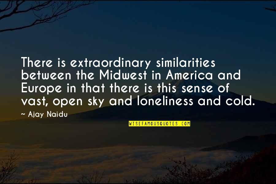 Limatola Castle Quotes By Ajay Naidu: There is extraordinary similarities between the Midwest in