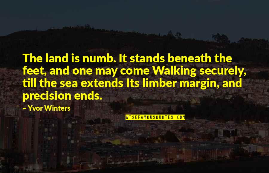 Limber Quotes By Yvor Winters: The land is numb. It stands beneath the