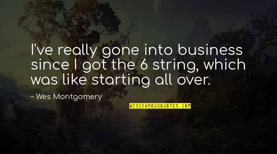 Limberlost Quotes By Wes Montgomery: I've really gone into business since I got