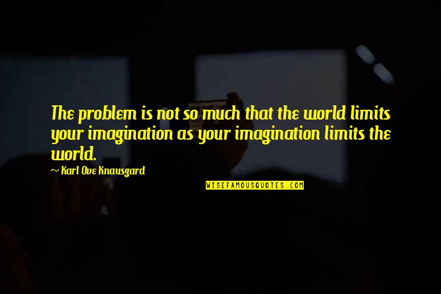 Limits Of Imagination Quotes By Karl Ove Knausgard: The problem is not so much that the
