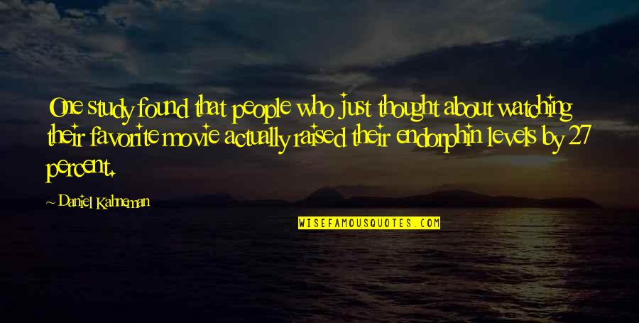 Lin Manuel Quote Quotes By Daniel Kahneman: One study found that people who just thought Lin Manuel Quote Quotes By Daniel Kahneman: One study found that people who just thought