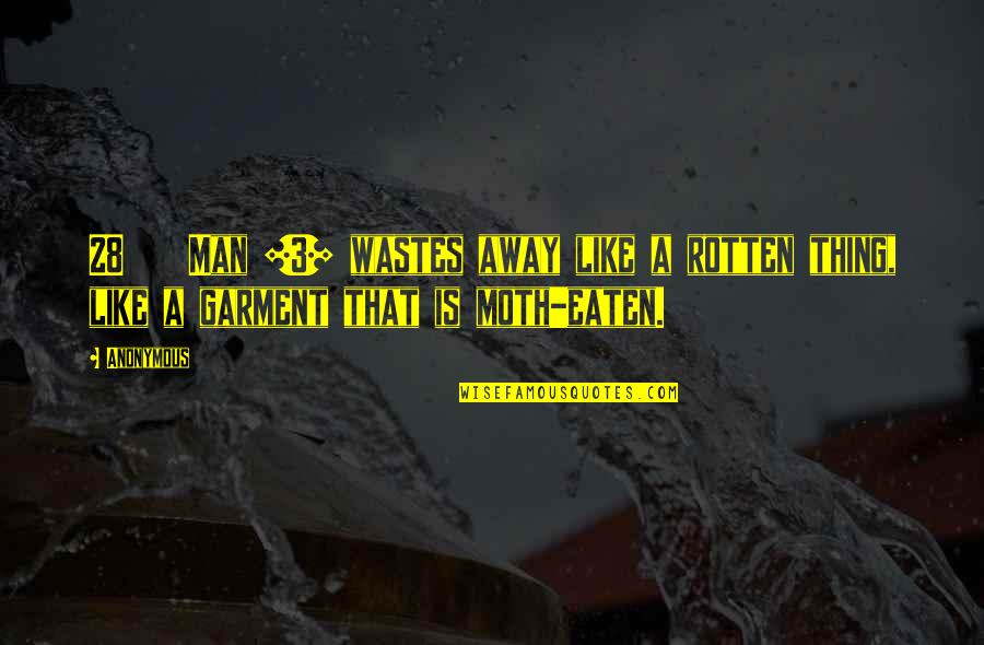 Linara Washington Quotes By Anonymous: 28 Man [3] wastes away like a rotten