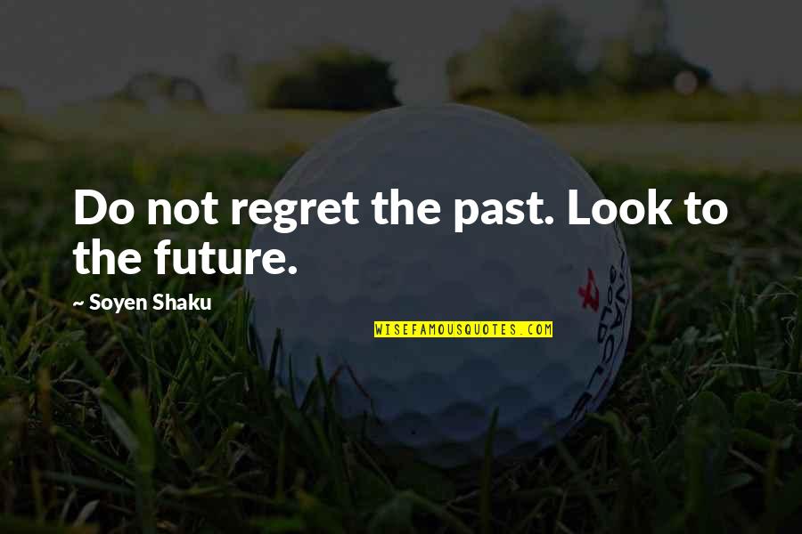 Lindalva Justo De Oliveira Quotes By Soyen Shaku: Do not regret the past. Look to the