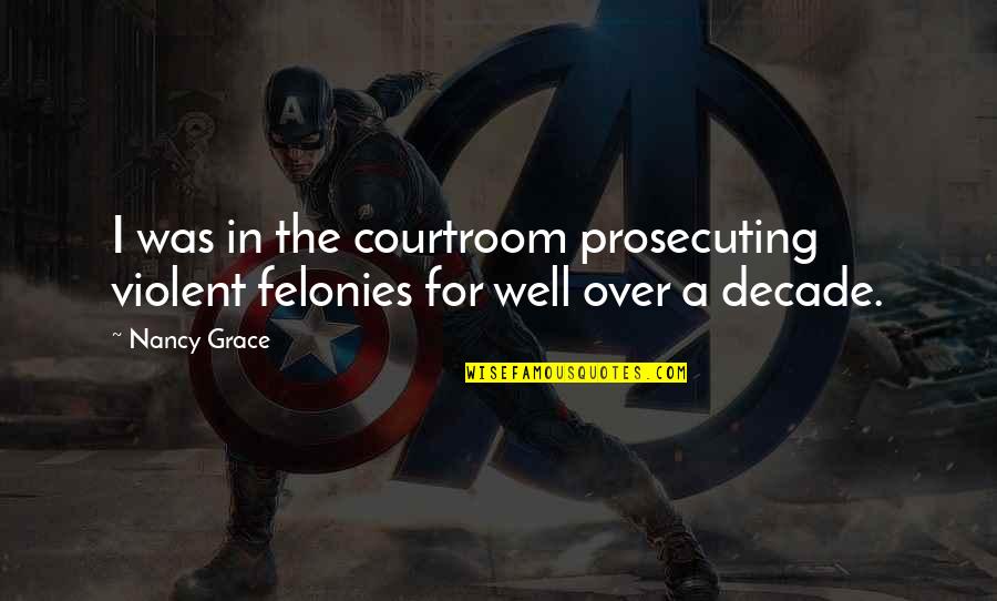 Lindani From The River Quotes By Nancy Grace: I was in the courtroom prosecuting violent felonies