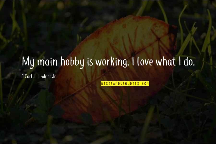 Lindwurm Fountain Quotes By Carl J. Lindner Jr.: My main hobby is working. I love what Lindwurm Fountain Quotes By Carl J. Lindner Jr.: My main hobby is working. I love what