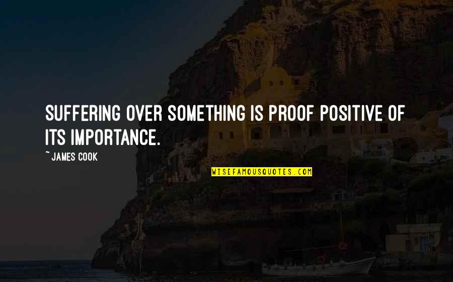 Linebacker University Quotes By James Cook: Suffering over something is proof positive of its