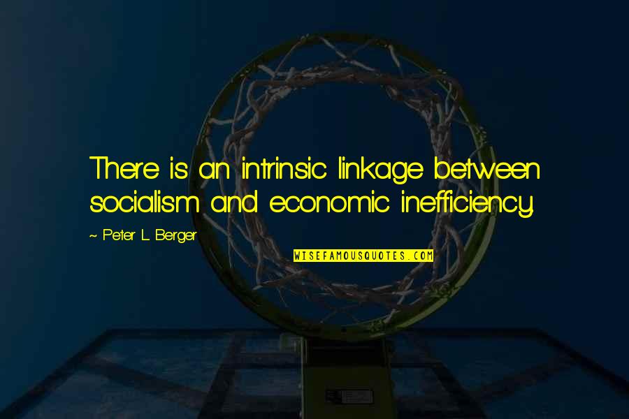 Linkages Quotes By Peter L. Berger: There is an intrinsic linkage between socialism and