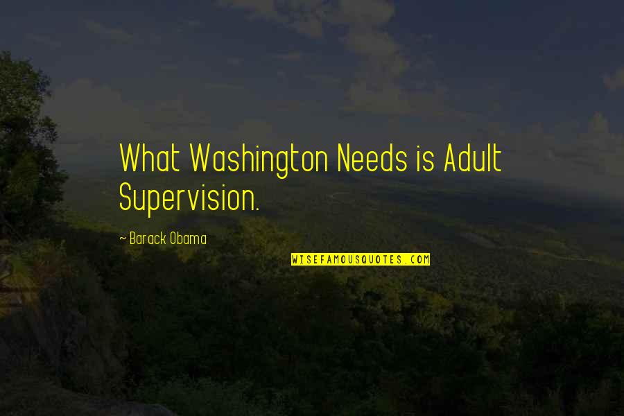 Lintz Brothers Quotes By Barack Obama: What Washington Needs is Adult Supervision. Lintz Brothers Quotes By Barack Obama: What Washington Needs is Adult Supervision.