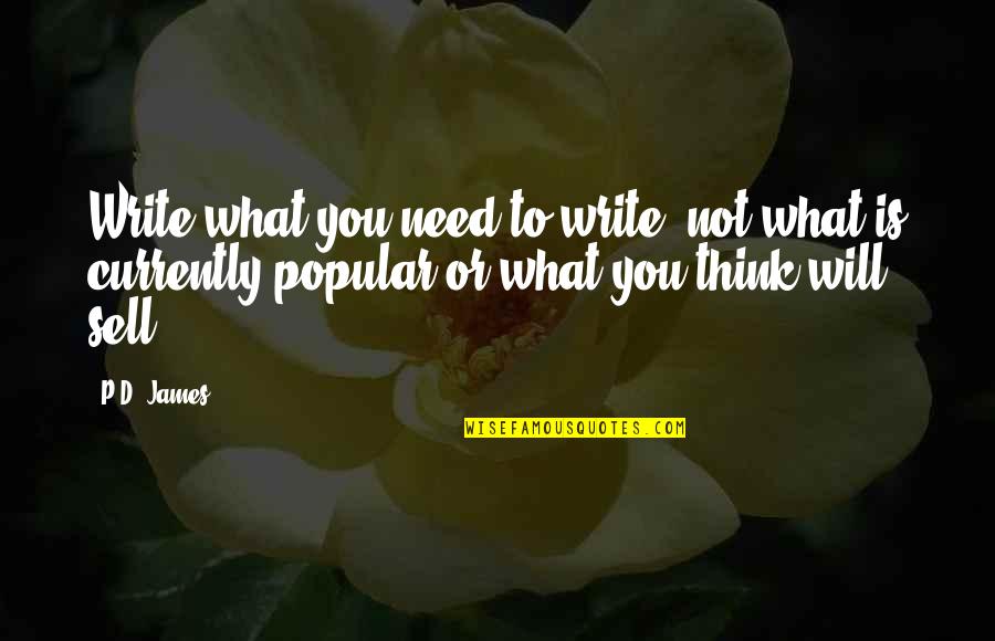 Linzmeyer Surname Quotes By P.D. James: Write what you need to write, not what Linzmeyer Surname Quotes By P.D. James: Write what you need to write, not what