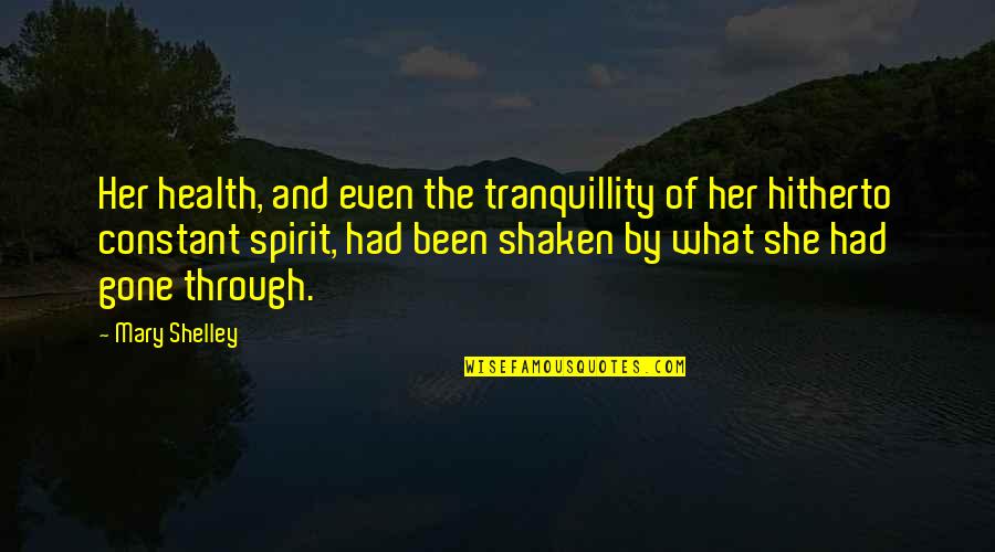 Lion Taming Quotes By Mary Shelley: Her health, and even the tranquillity of her Lion Taming Quotes By Mary Shelley: Her health, and even the tranquillity of her