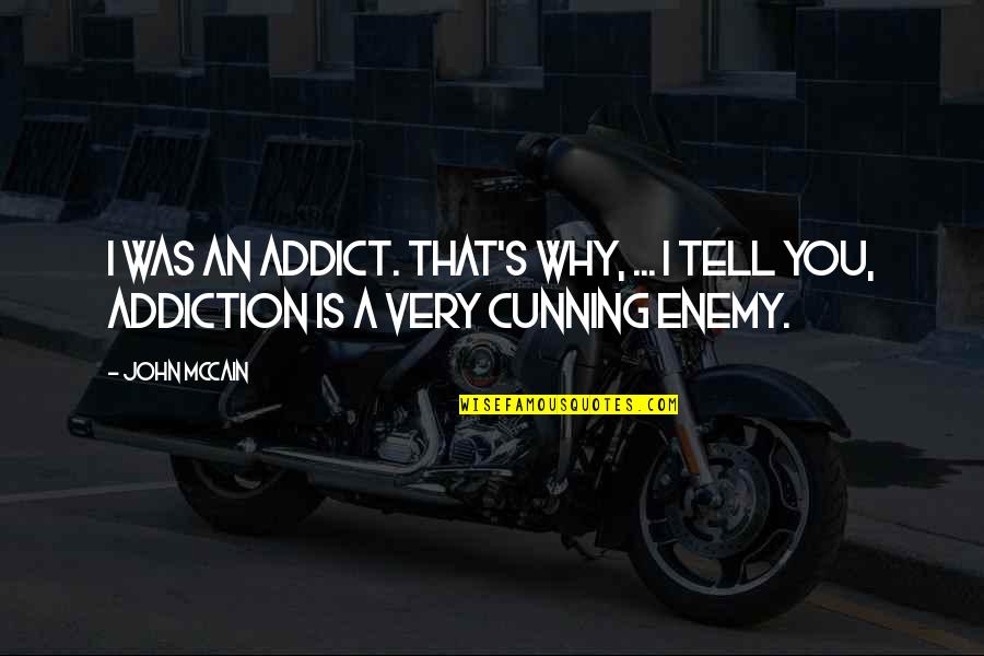 Lionakis Nih Quotes By John McCain: I was an addict. That's why, ... I