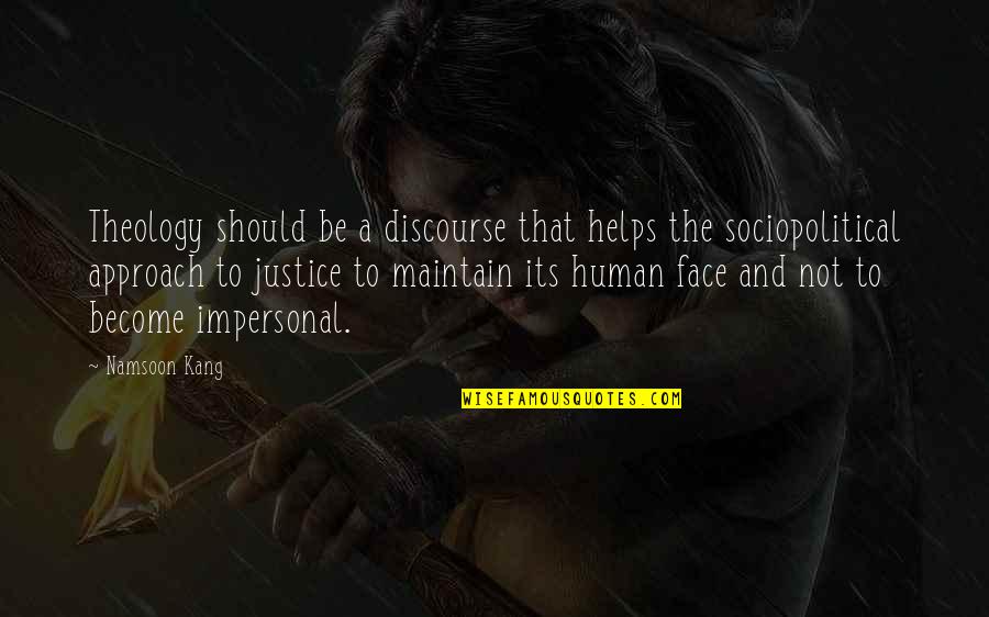 Lippoldt Park Quotes By Namsoon Kang: Theology should be a discourse that helps the Lippoldt Park Quotes By Namsoon Kang: Theology should be a discourse that helps the
