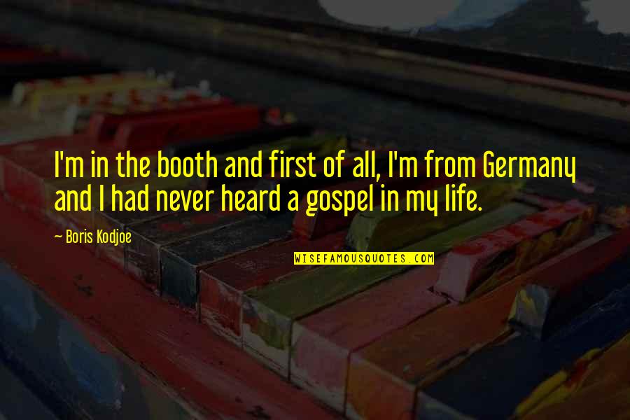 Lipunan Drawing Quotes By Boris Kodjoe: I'm in the booth and first of all, Lipunan Drawing Quotes By Boris Kodjoe: I'm in the booth and first of all,