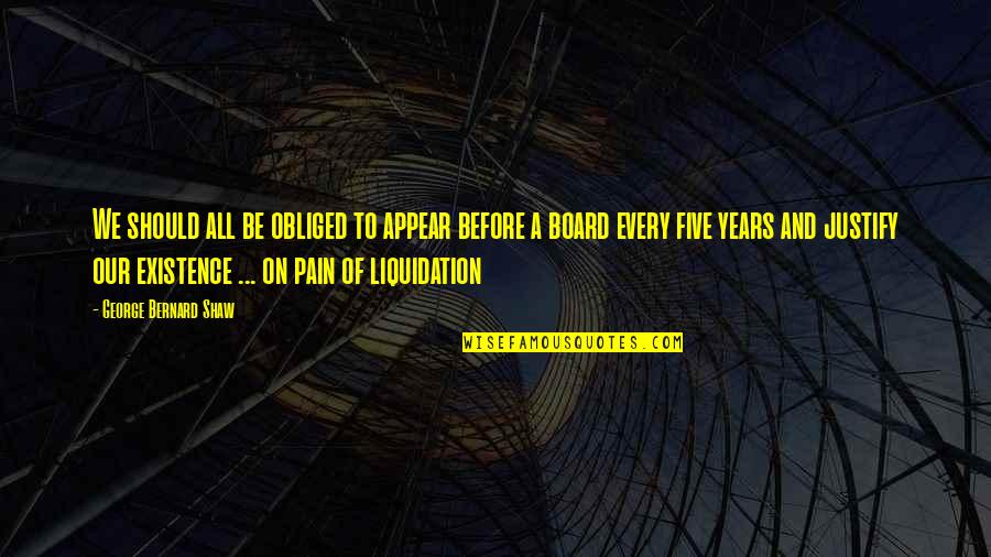 Liquidation Quotes By George Bernard Shaw: We should all be obliged to appear before Liquidation Quotes By George Bernard Shaw: We should all be obliged to appear before