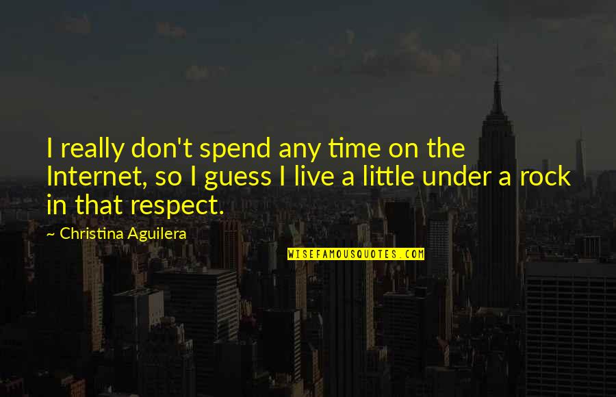Liquidations Quotes By Christina Aguilera: I really don't spend any time on the Liquidations Quotes By Christina Aguilera: I really don't spend any time on the