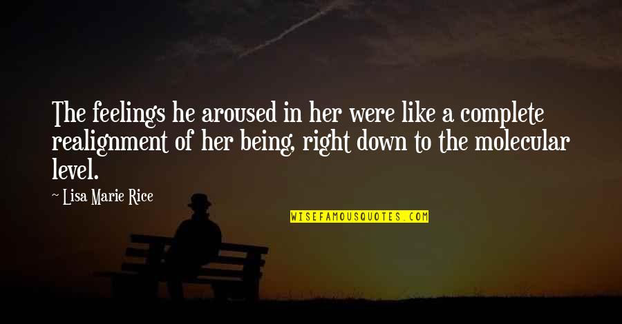 Lisa Marie Quotes By Lisa Marie Rice: The feelings he aroused in her were like