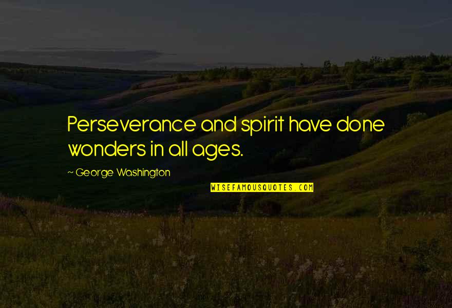 Lisadell Quotes By George Washington: Perseverance and spirit have done wonders in all