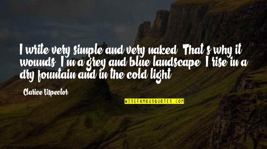 Lispector Clarice Quotes By Clarice Lispector: I write very simple and very naked. That's Lispector Clarice Quotes By Clarice Lispector: I write very simple and very naked. That's