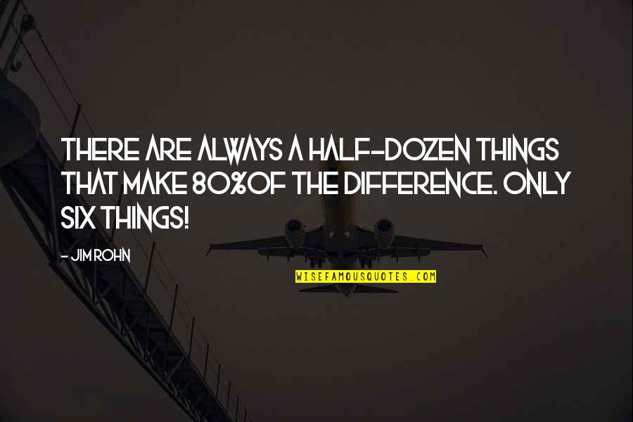 Listen To Mom Quotes By Jim Rohn: There are always a half-dozen things that make