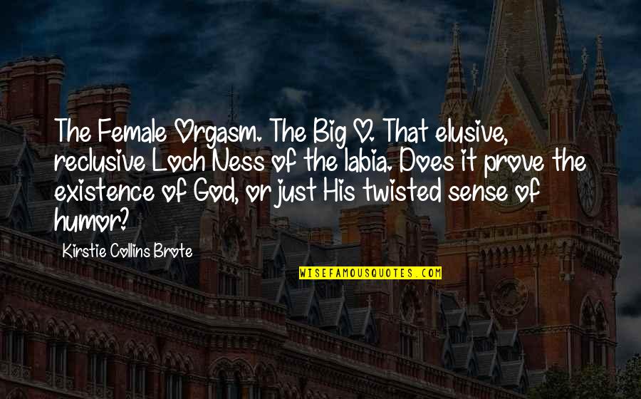 Lit Humor Quotes By Kirstie Collins Brote: The Female Orgasm. The Big O. That elusive,