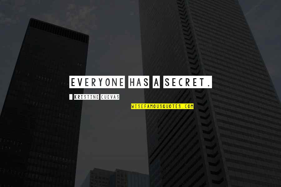 Lit Humor Quotes By Kristine Cuevas: Everyone has a secret.