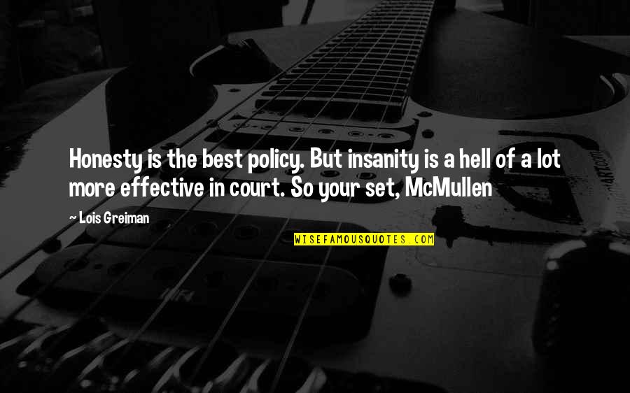 Lit Quotes By Lois Greiman: Honesty is the best policy. But insanity is Lit Quotes By Lois Greiman: Honesty is the best policy. But insanity is