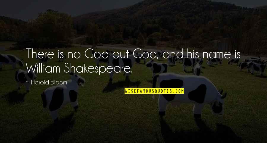 Literature Shakespeare Quotes By Harold Bloom: There is no God but God, and his
