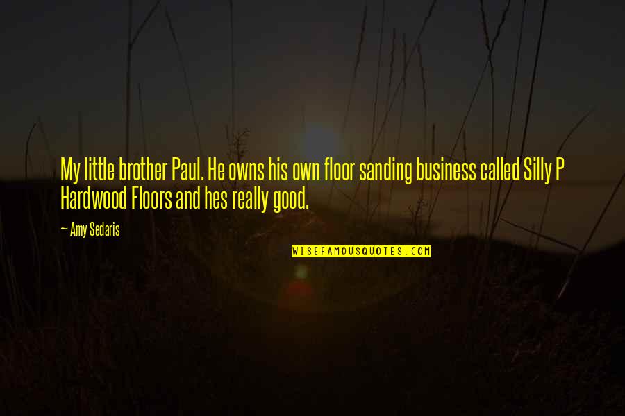 Little Brother Quotes By Amy Sedaris: My little brother Paul. He owns his own