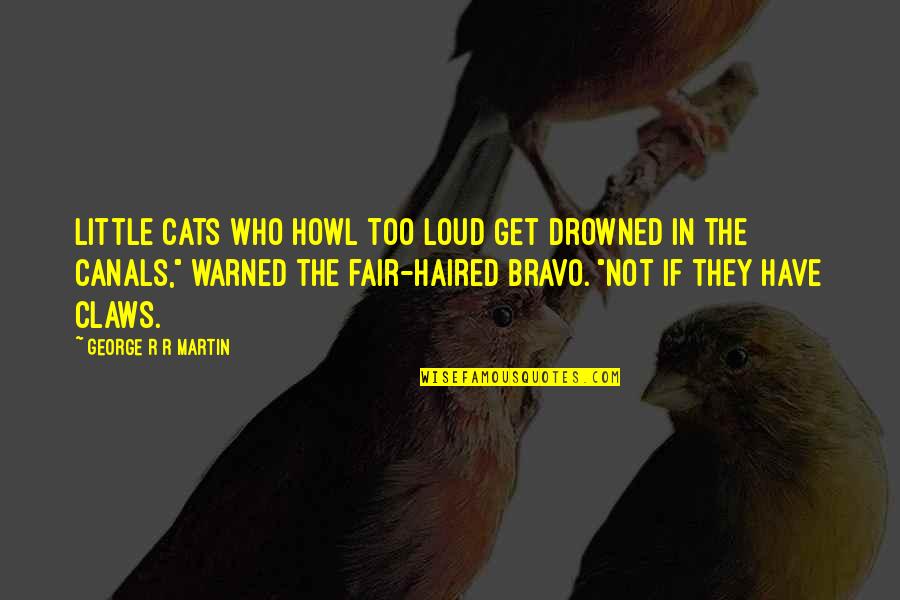 Little Cats Quotes By George R R Martin: Little cats who howl too loud get drowned