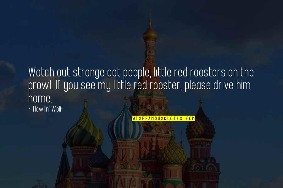 Little Red Quotes By Howlin' Wolf: Watch out strange cat people, little red roosters