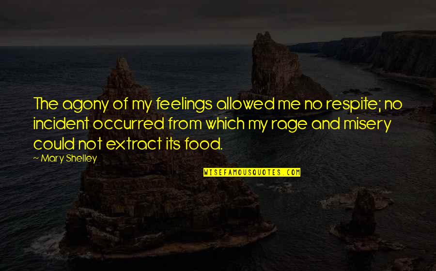 Little Siblings Quotes By Mary Shelley: The agony of my feelings allowed me no Little Siblings Quotes By Mary Shelley: The agony of my feelings allowed me no
