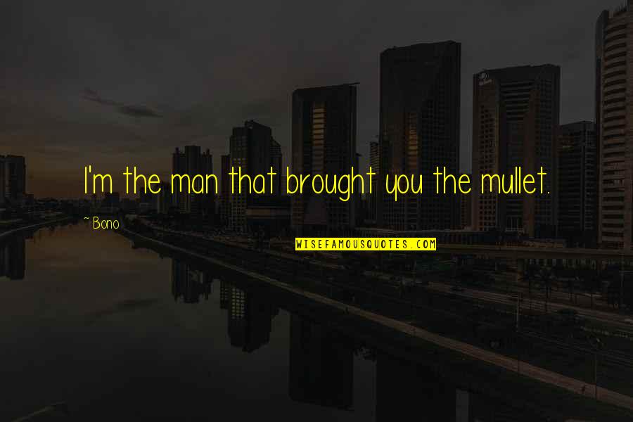 Littleberry Poindexter Quotes By Bono: I'm the man that brought you the mullet.
