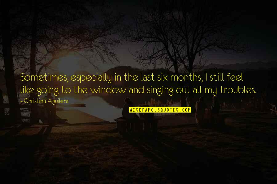 Litzsinger Woods Quotes By Christina Aguilera: Sometimes, especially in the last six months, I