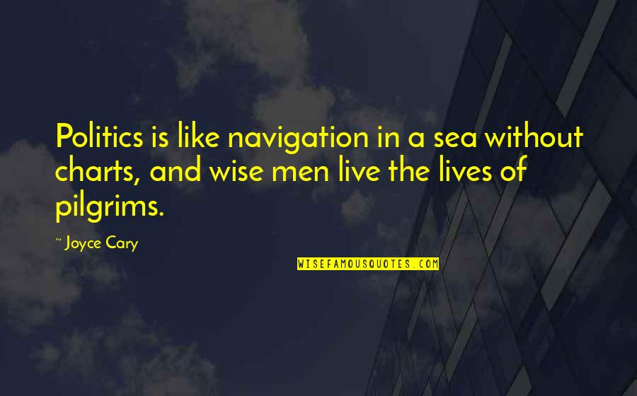Live And The Sea Quotes By Joyce Cary: Politics is like navigation in a sea without