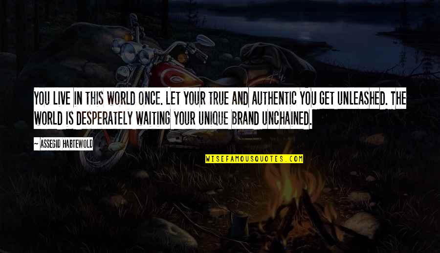 Live Authentic Quotes By Assegid Habtewold: You live in this world once. Let your