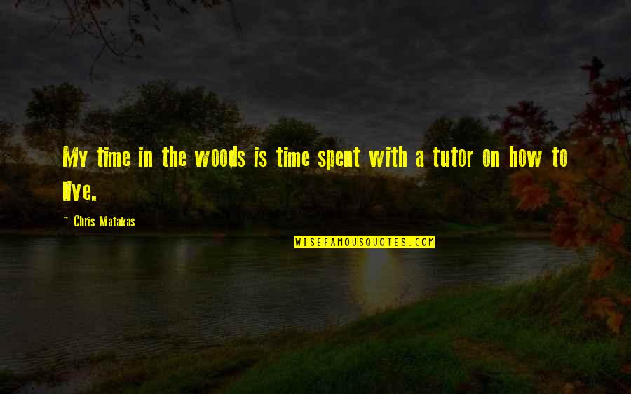Live In Nature Quotes By Chris Matakas: My time in the woods is time spent