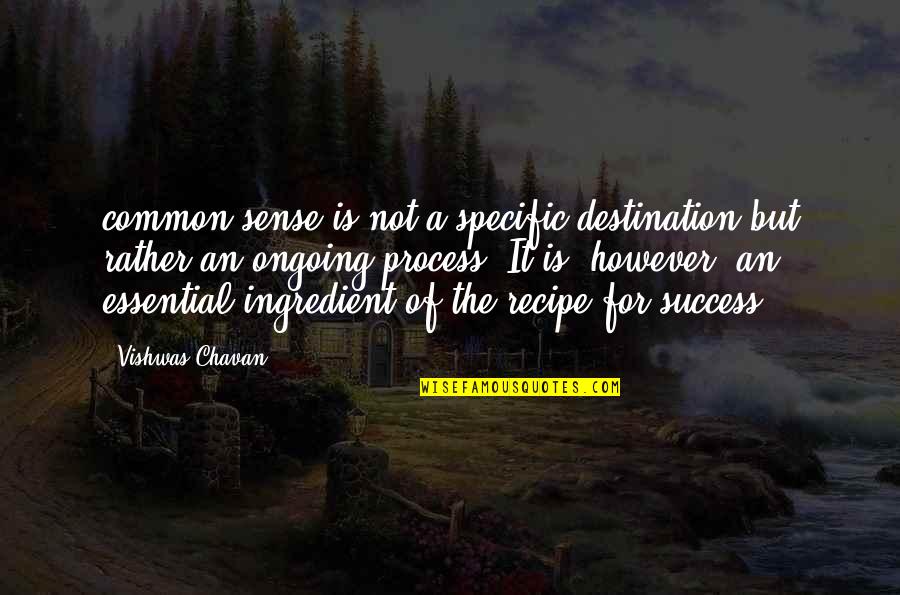 Live Like A Boss Quotes By Vishwas Chavan: common sense is not a specific destination but