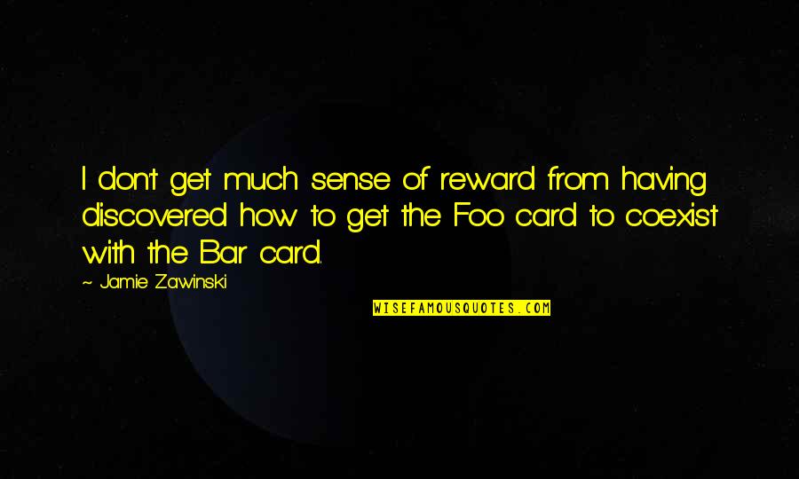Live Like Legends Quotes By Jamie Zawinski: I don't get much sense of reward from