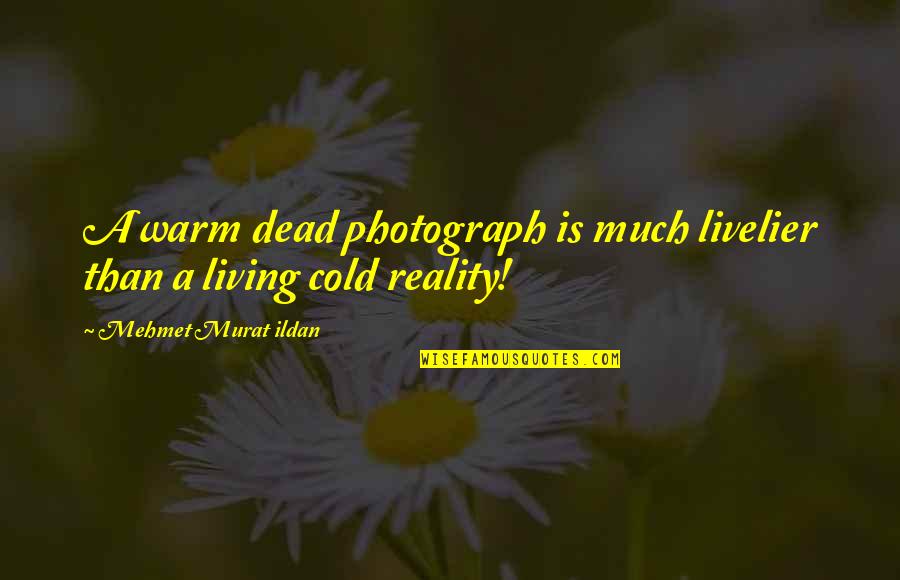 Livelier Quotes By Mehmet Murat Ildan: A warm dead photograph is much livelier than