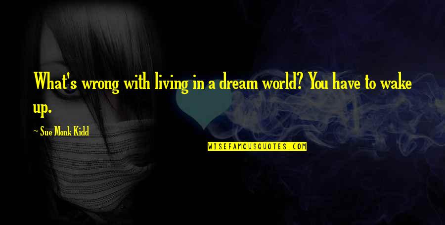 Living In A Dream World Quotes By Sue Monk Kidd: What's wrong with living in a dream world?