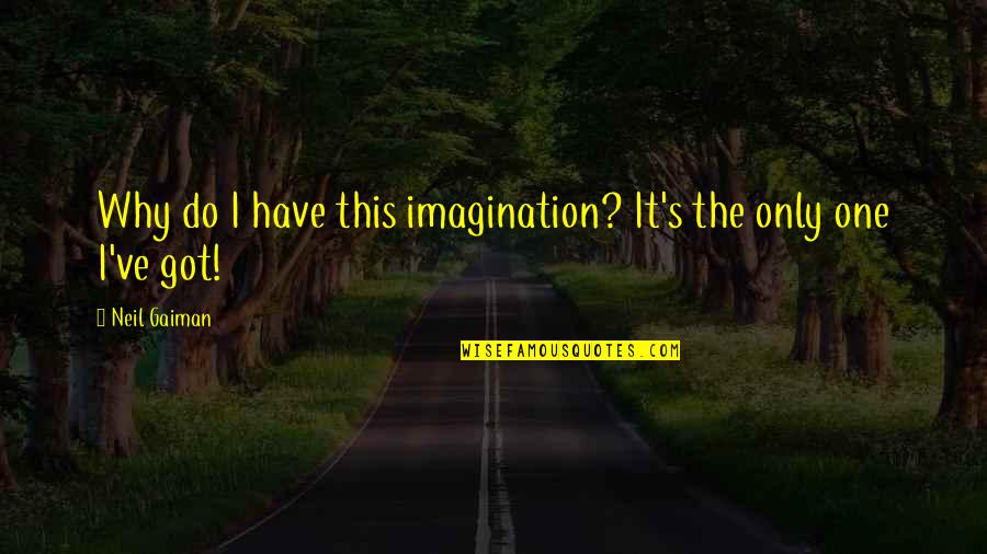 Living In Harmony With Nature Quotes By Neil Gaiman: Why do I have this imagination? It's the