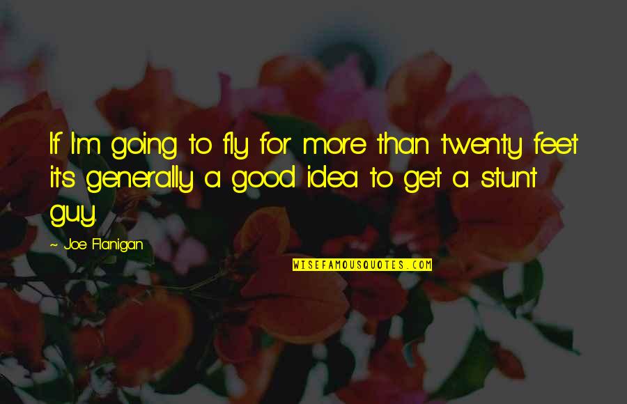 Living In Small Spaces Quotes By Joe Flanigan: If I'm going to fly for more than