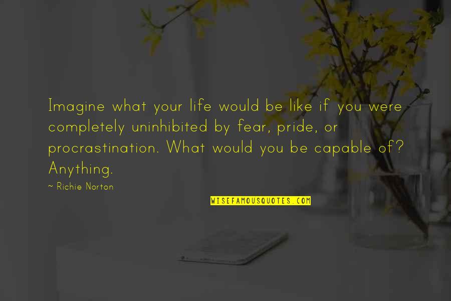 Living Life To Your Fullest Quotes By Richie Norton: Imagine what your life would be like if