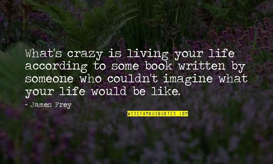 Living Life With Someone Quotes By James Frey: What's crazy is living your life according to