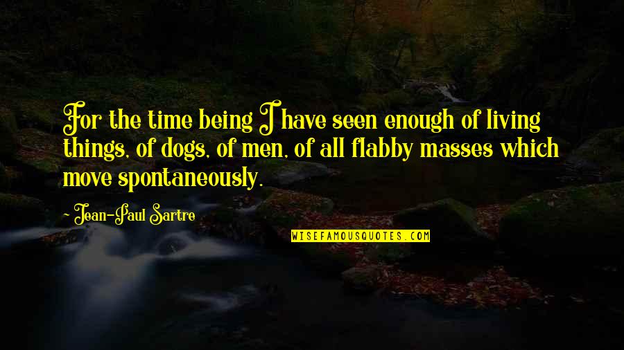 Living Spontaneously Quotes By Jean-Paul Sartre: For the time being I have seen enough