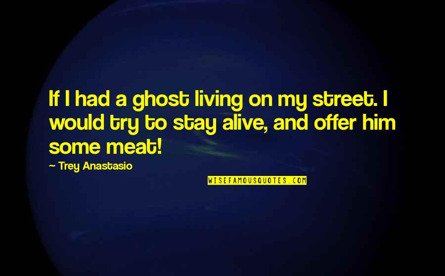 Living Up The Street Quotes By Trey Anastasio: If I had a ghost living on my