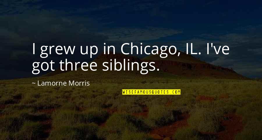 Livingston Seagull Quotes By Lamorne Morris: I grew up in Chicago, IL. I've got
